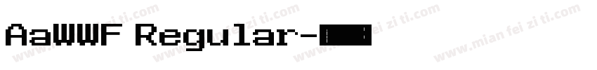 AaWWF Regular字体转换